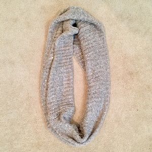H&M knitted sequins infinity scarf tan